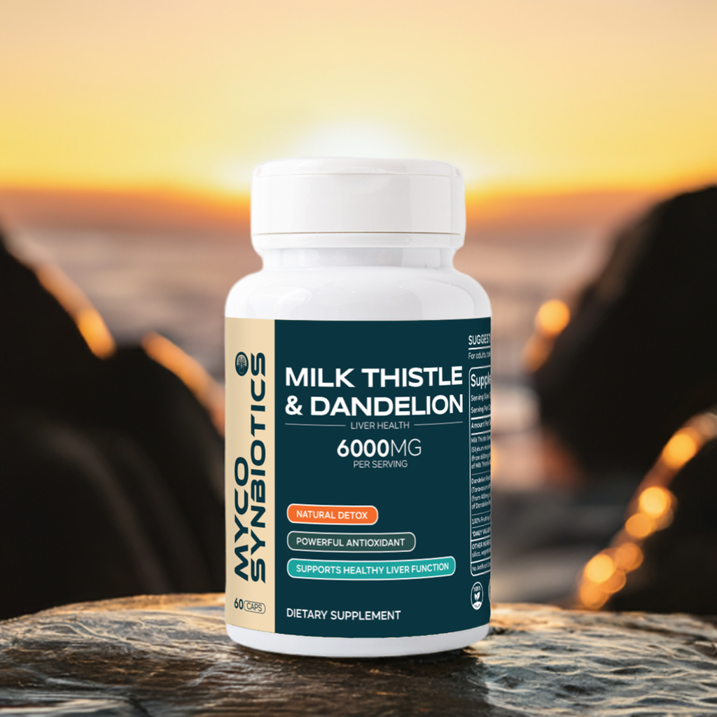 Milk Thistle & Dandelion Root Capsules | Organic Herbal Liver Health Supplement