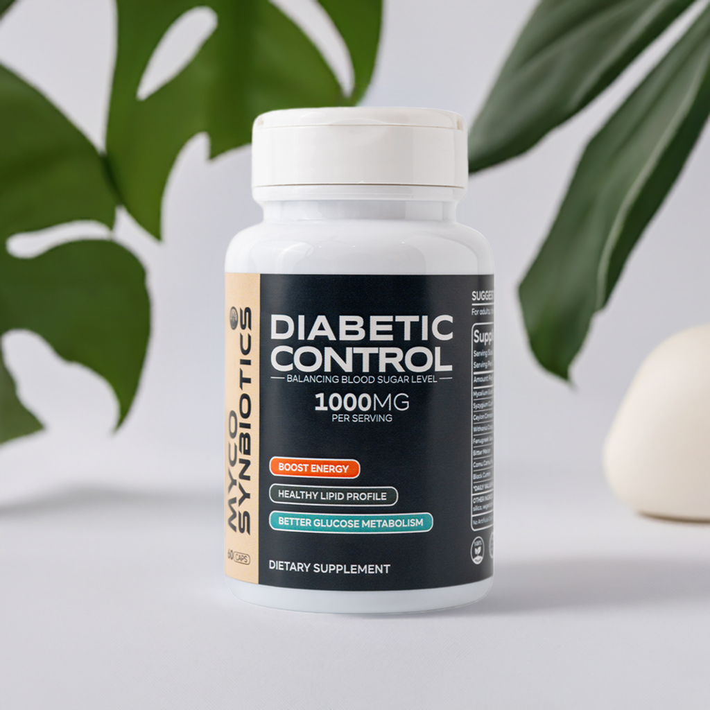 Diabetic Control Mushroom Supplement | Blood Sugar Balance & Energy Boost