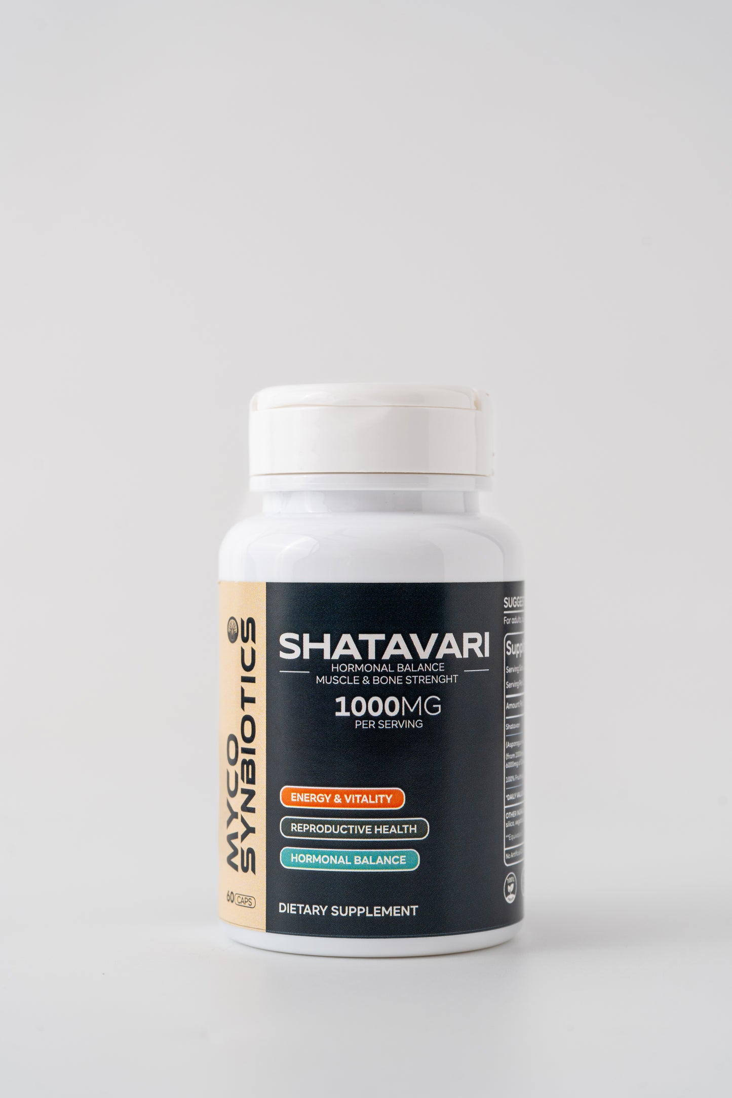 Shatavari Strong Core Bone Support Capsules | Organic Herbal Extract Supplement, 60 Veggie Caps, Women Health Supplement