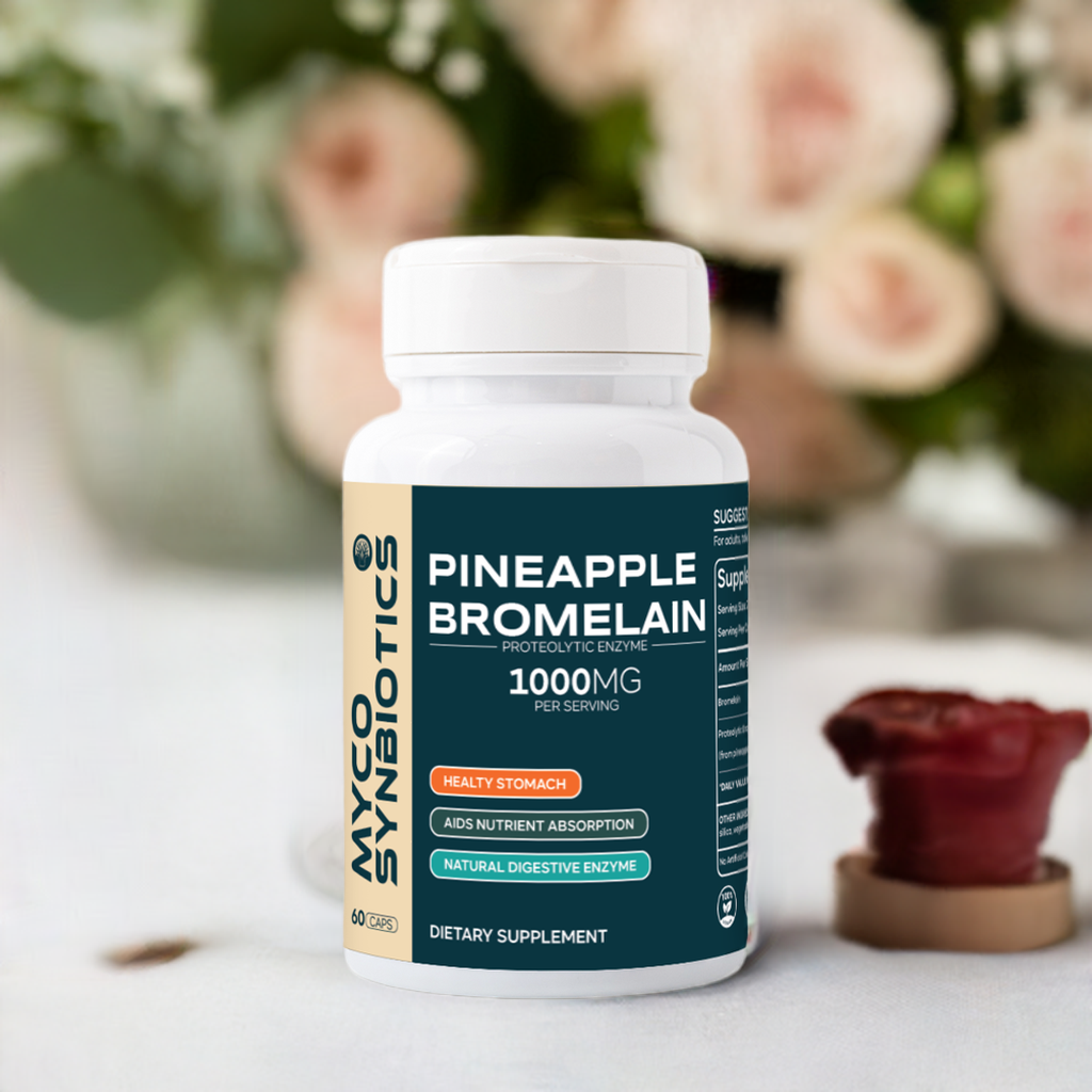 Pineapple Bromelain Capsules | Natural Proteolytic Enzyme for Digestion Support