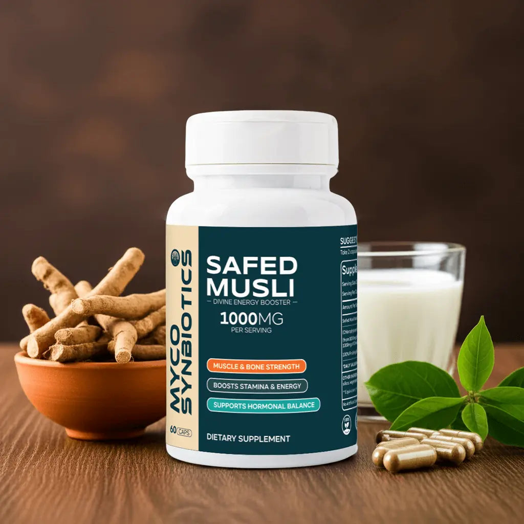 Safed Musli Capsules – Natural Strength, Energy & Vitality Booster