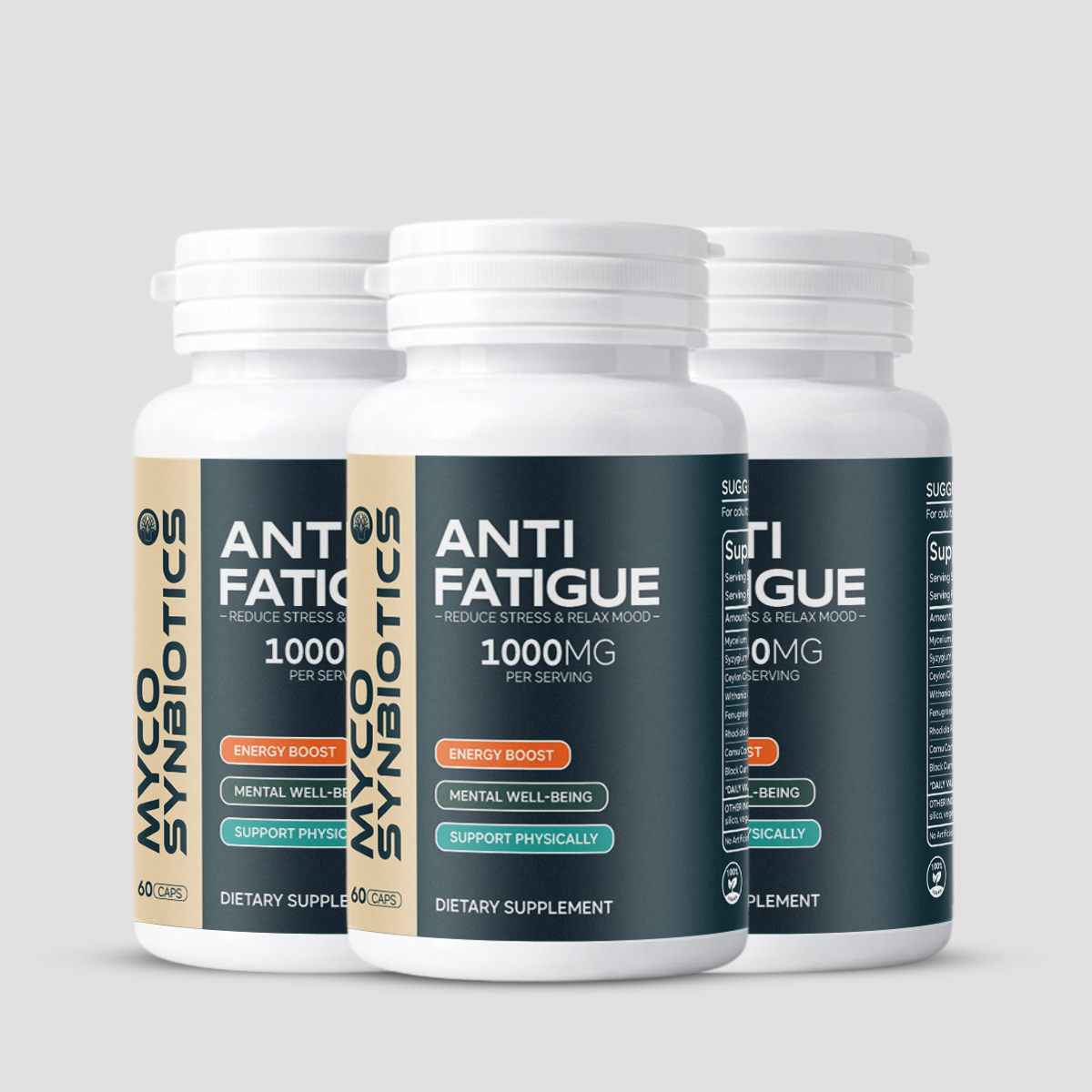 Anti Fatigue Capsules 3-Pack Bundle – Stress Support & Energy Boost