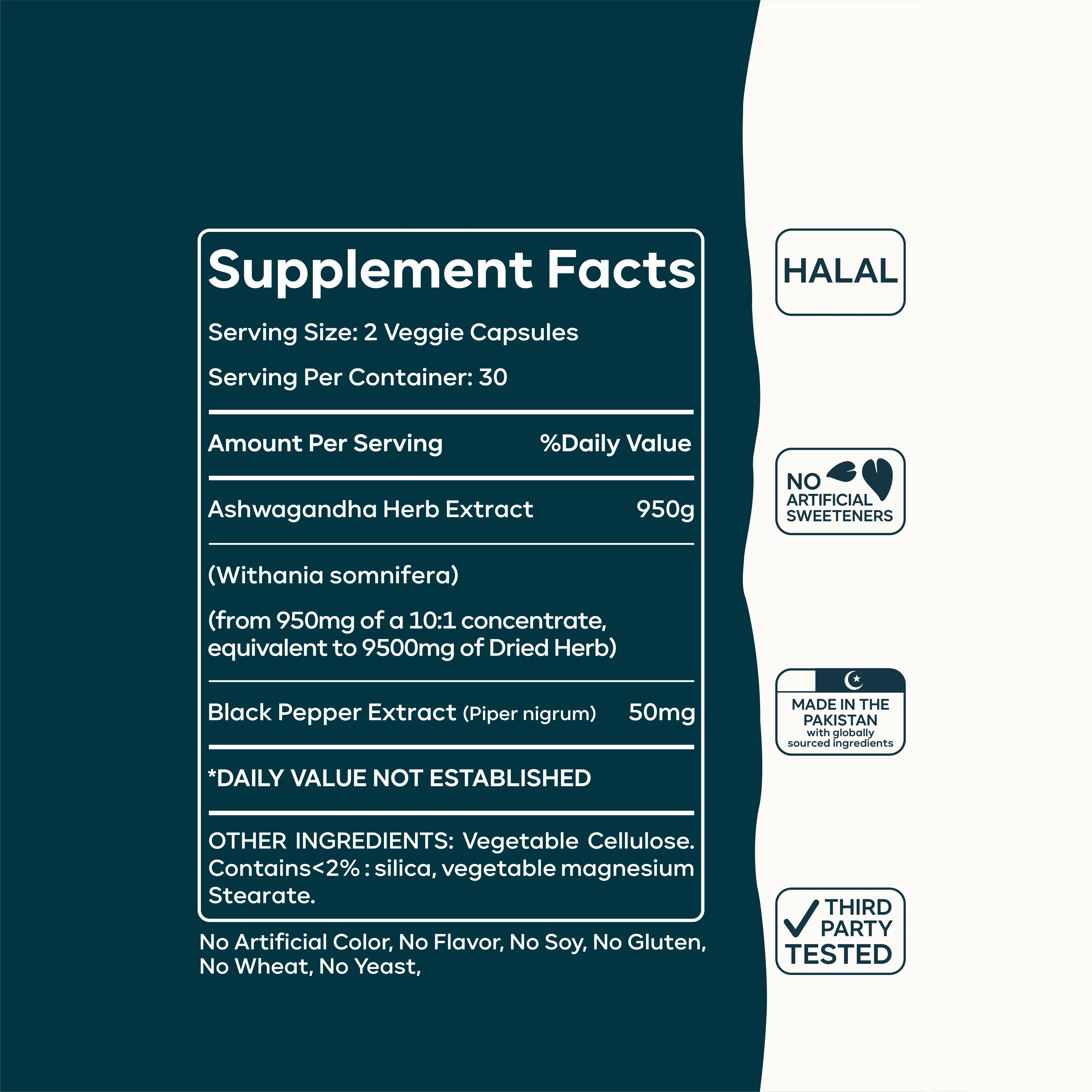 Ashwagandha Extra Strength Capsules – Natural Stress, Mood & Focus Support