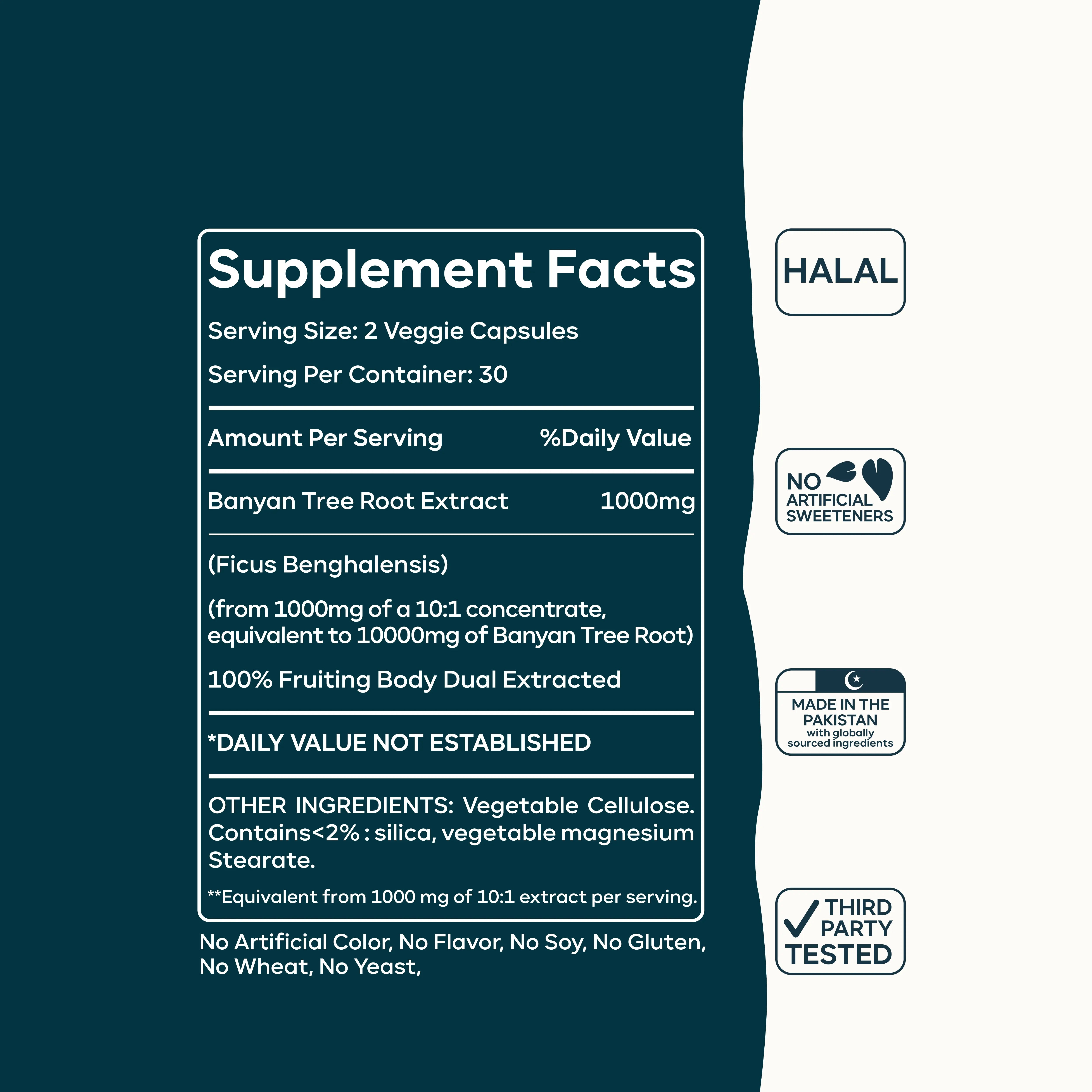 Banyan Tree Extract Capsules – Organic Herbal Support for Hormonal Balance & Natural Energy