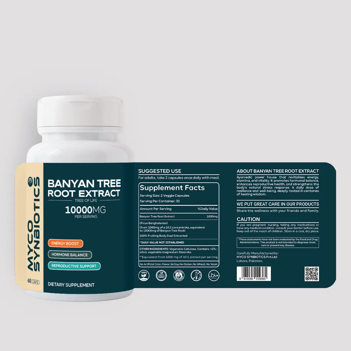 Banyan Tree Extract Capsules – Organic Herbal Support for Hormonal Balance & Natural Energy