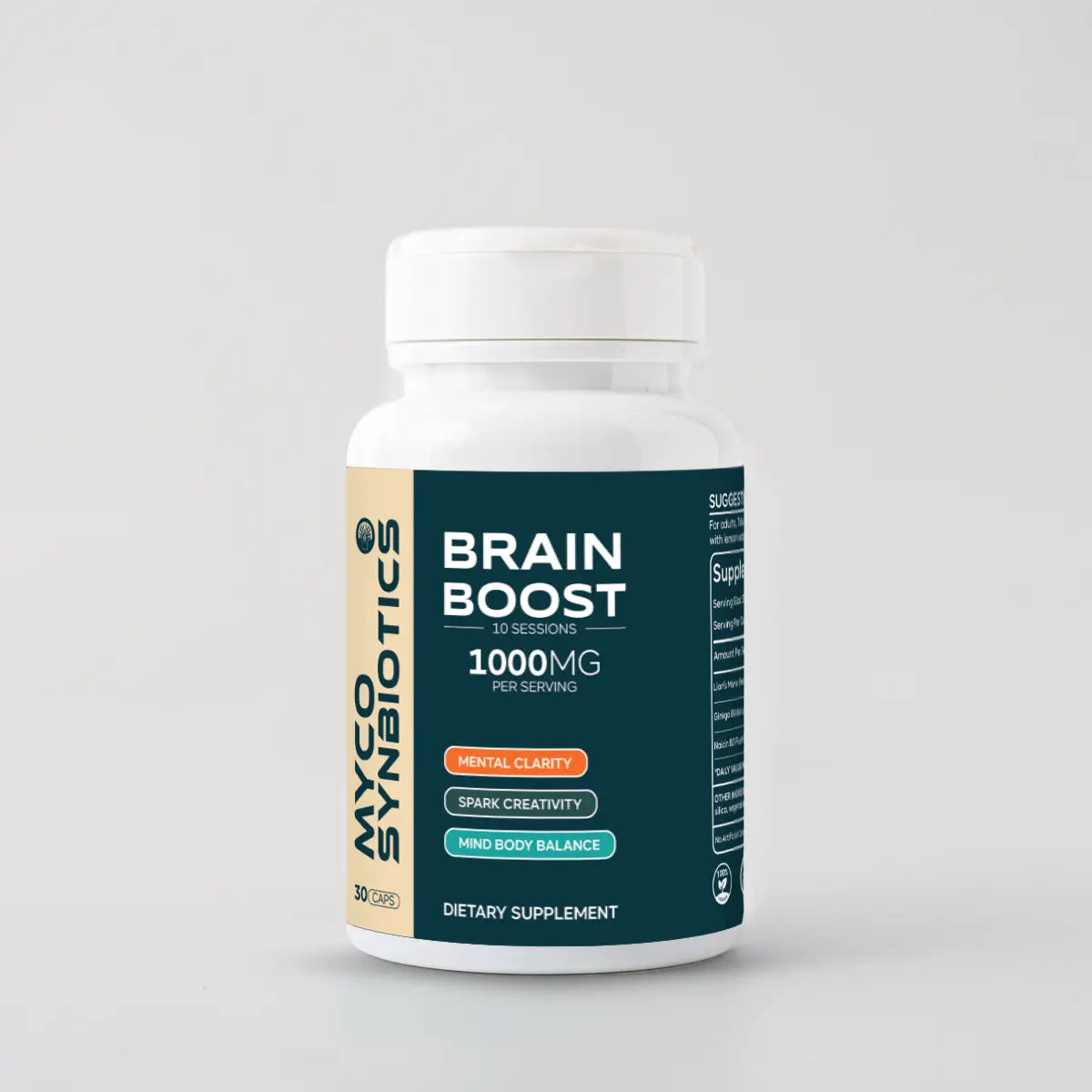 Brain Boost Capsules | Lion's Mane & Ginkgo Biloba for Cognitive Support