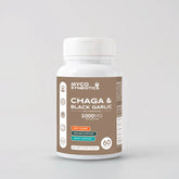 Wild Chaga & Black Garlic Capsules – Immune & Antioxidant Support