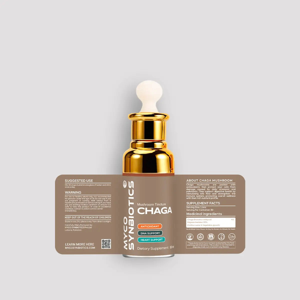 Chaga Mushroom Extract – Organic & Dual Extract for Antioxidant Support