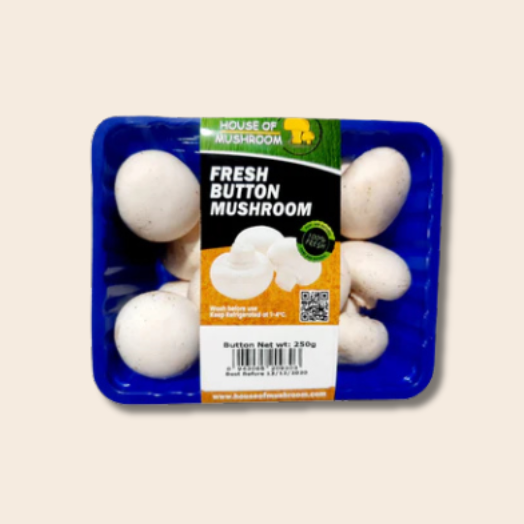 Fresh White Button Mushroom 250gm