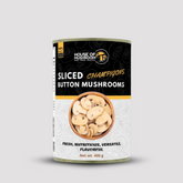 Button Mushroom Sliced Canned – 400g | Premium Quality Sliced Mushrooms