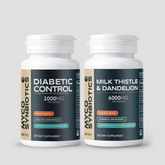 Diabetic Control & Milk Thistle Dandelion Root Capsules Bundle