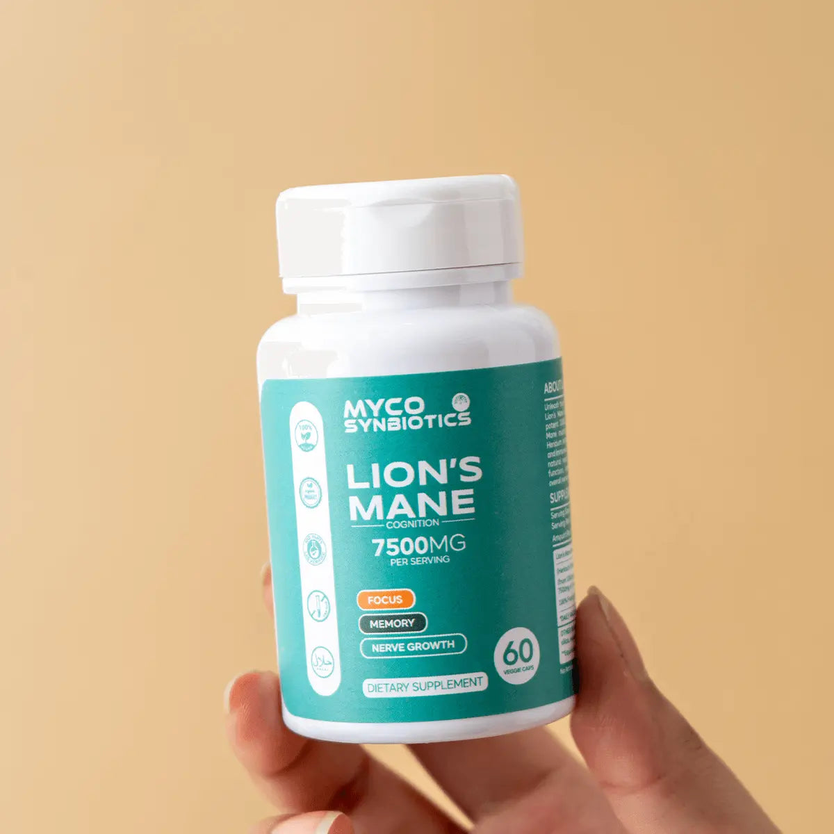 Lion's Mane Mushroom Capsules – Organic Brain-Health Supplement