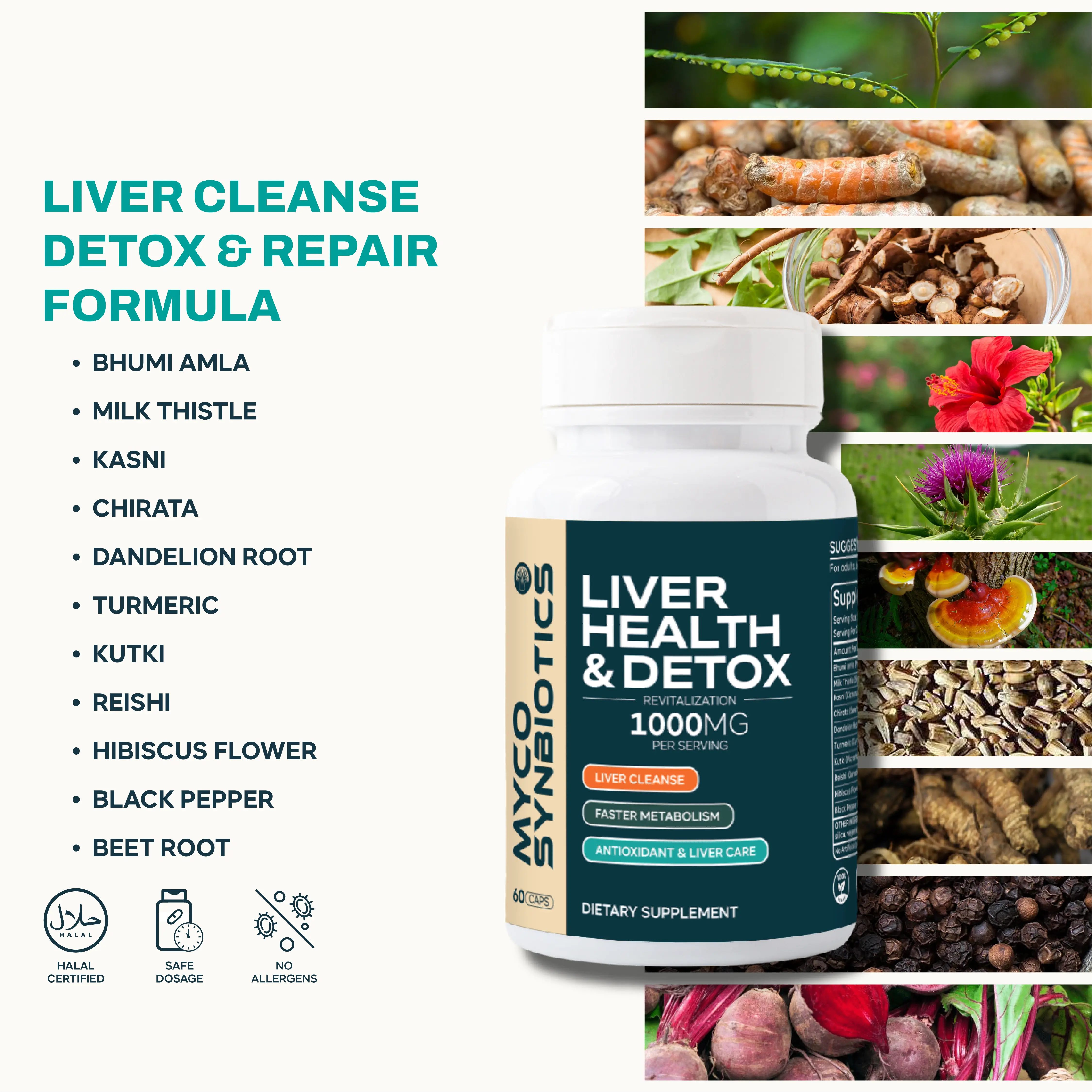 Liver Cleanse & Repair – Ayurvedic Detox with Bhumi Amla, Chirata, Dandilion root , Reishi Extract & Beet Root