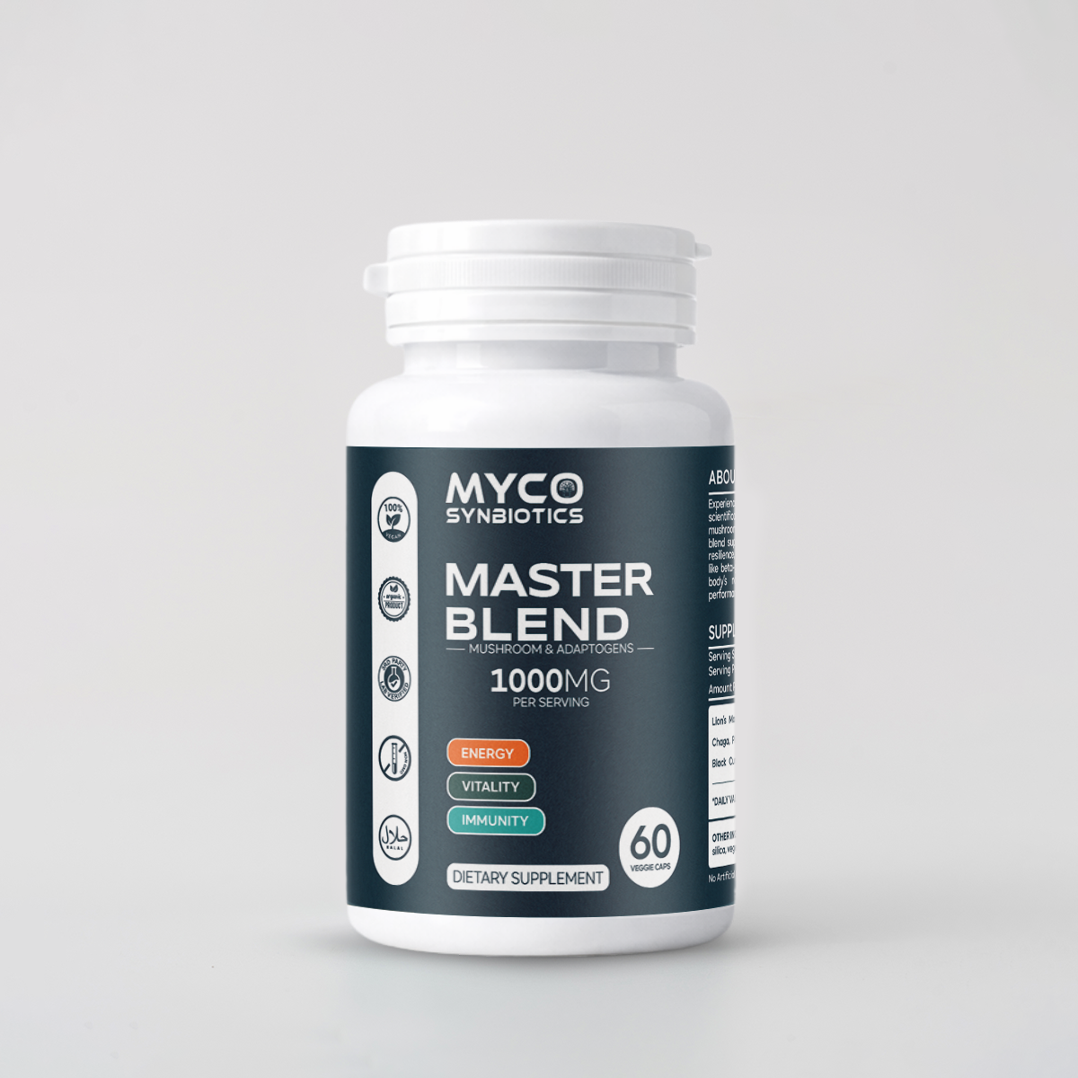 Master Blend Mushroom Capsules – Powerful Mushroom Blend Supplements