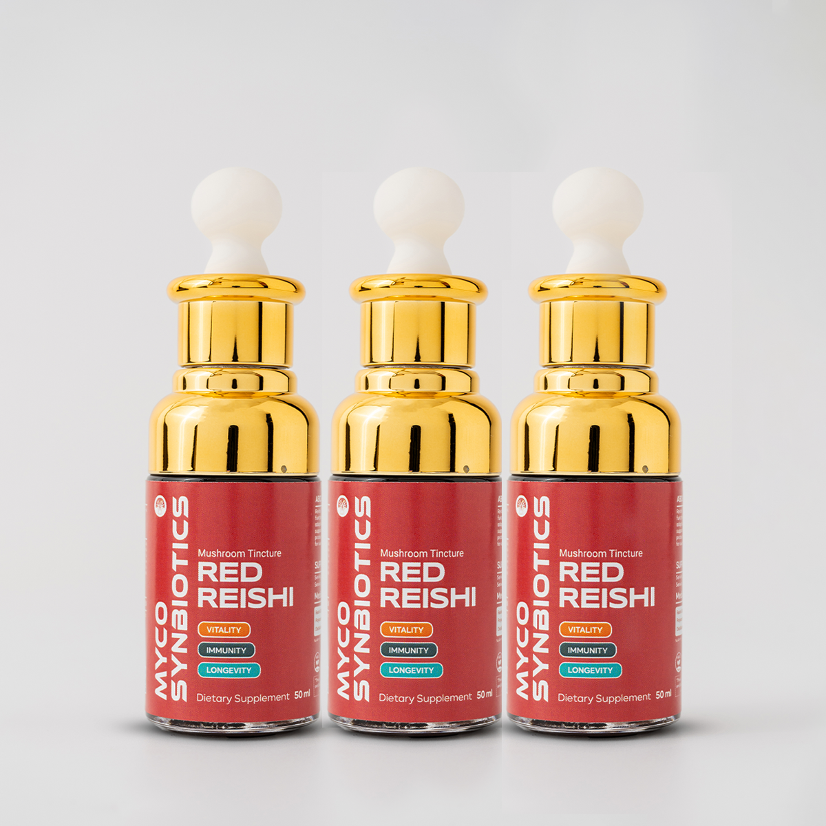 Reishi Mushroom Tincture | Organic Liquid Extract Immune Health Supplement – 3 Month Supply