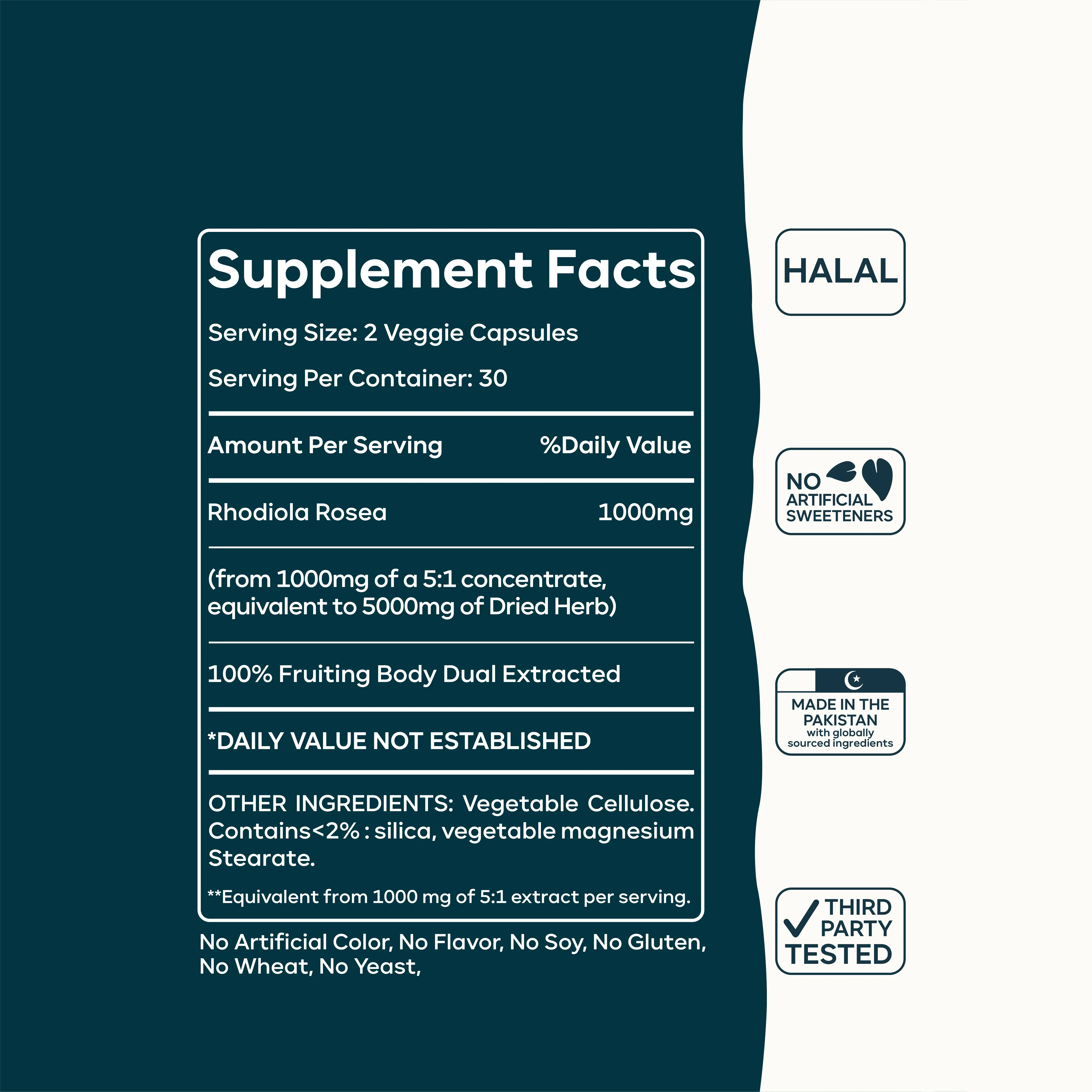 Extra Strength Rhodiola Rosea Capsules – Powerful Support for Stress, Energy & Focus