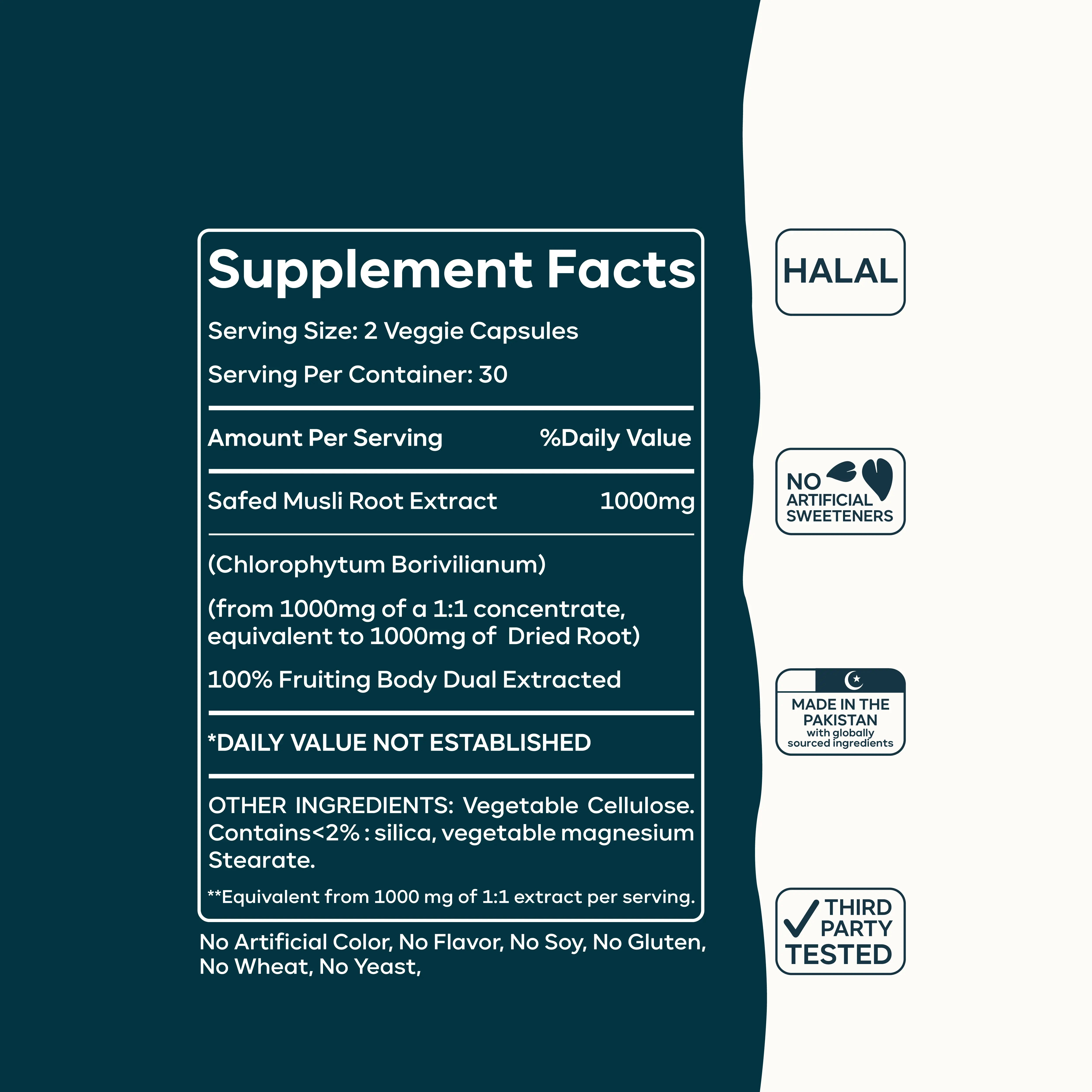 Safed Musli Capsules – Natural Strength, Energy & Vitality Booster