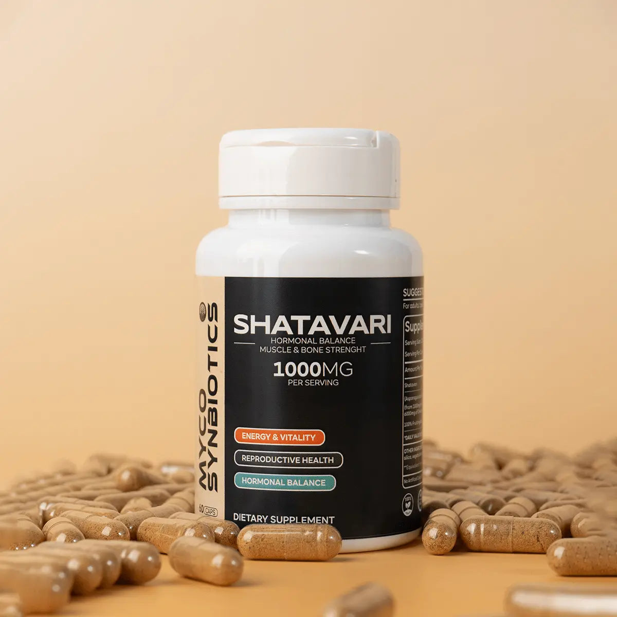 Shatavari Strong Core Bone Support Capsules | Organic Herbal Supplement for Women