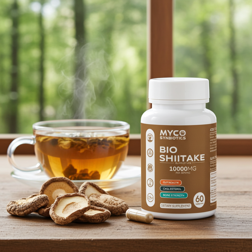 Bio Shiitake Mushroom Capsules – Organic Immune & Wellness Support