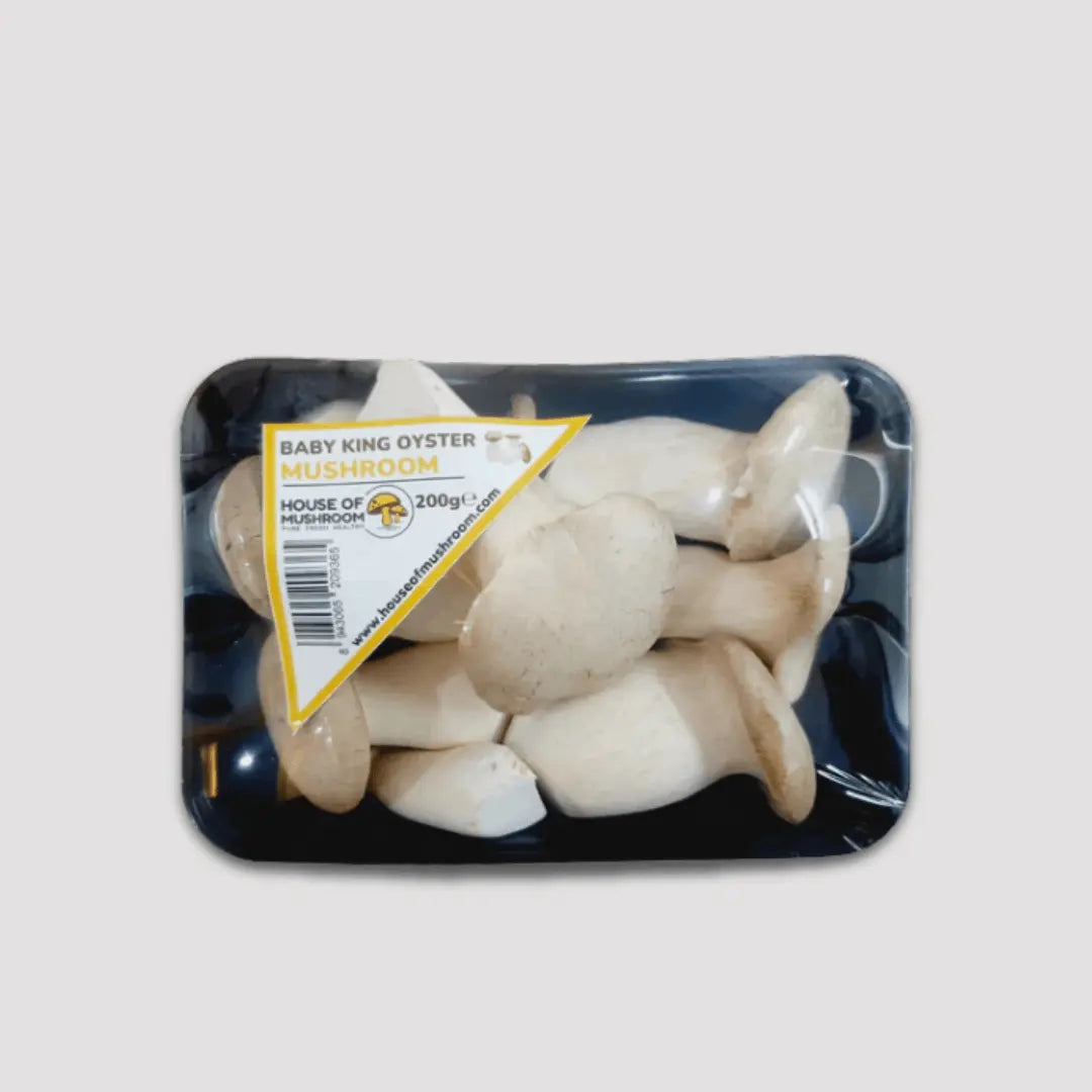 Fresh Baby King Trumpet Mushroom – 200gm | Premium Quality Fresh Mushrooms