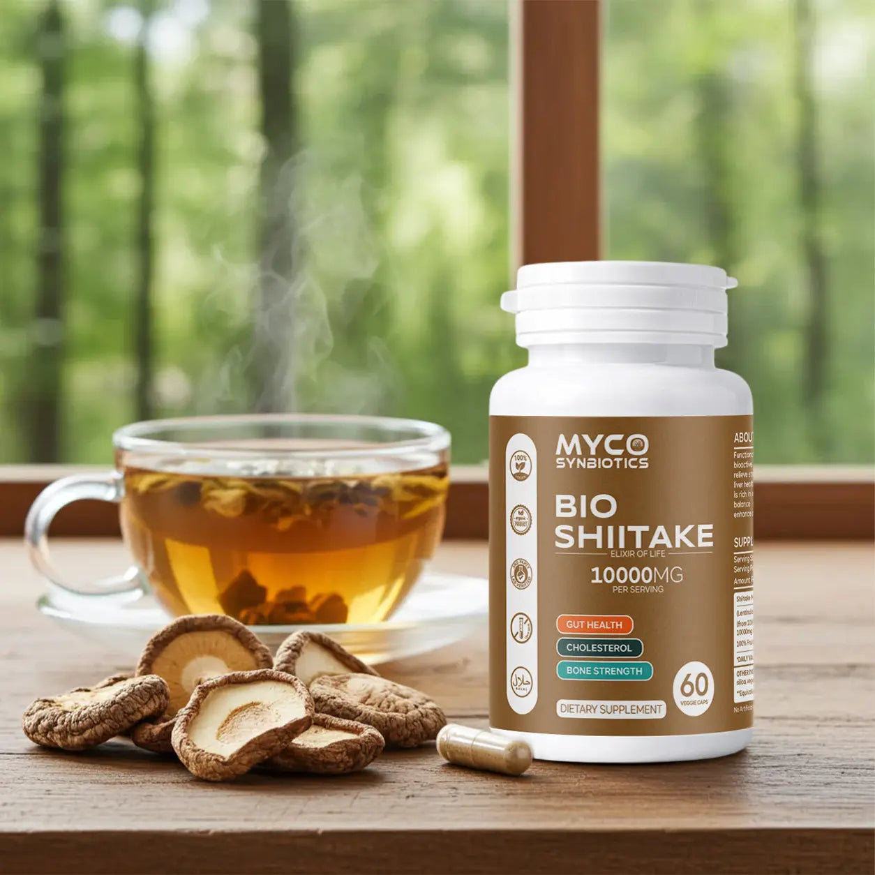 Bio Shiitake Mushroom Capsules – Organic Immune & Wellness Support