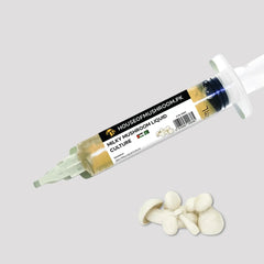 Milky Mushroom Liquid Culture – 20cc Syringe | Calocybe indica Mycelium (C0467)