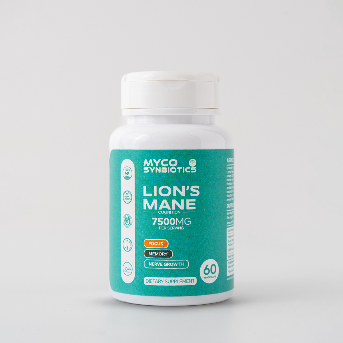 Lion's Mane Mushroom Capsules – Organic Brain-Health Supplement