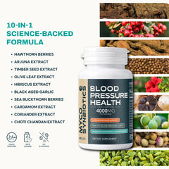 Blood Pressure Support with Hawthorn Berry & Hibiscus | Natural Heart Health