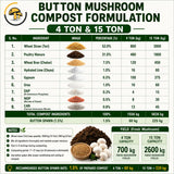 White Button Mushroom Grain Spawn 1.5kg (F599) Holland
