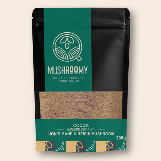 COCOA - Lion's Mane & Reishi Mushroom Infused Organic  Cocoa