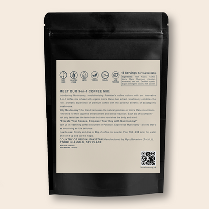 COFFEE MIX - Lion's Mane Mushroom Infused 3 In 1 Organic Coffee