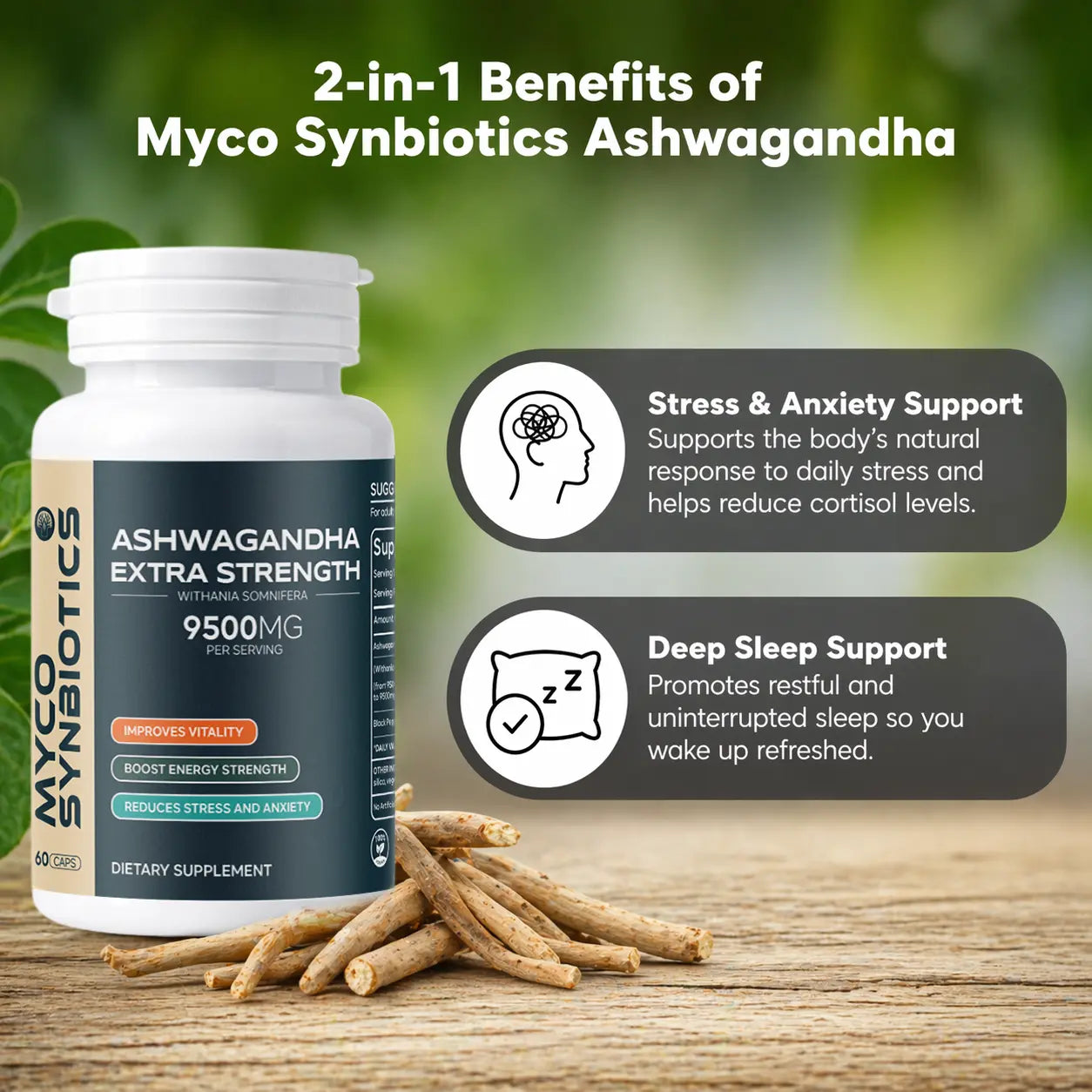 Ashwagandha Extra Strength Capsules – Natural Stress, Mood & Focus Support