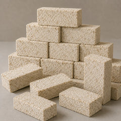 Mycelium Bio-Fabricated Sustainable Tiles & Bricks Fire Resistant Acoustic Interior Insulation