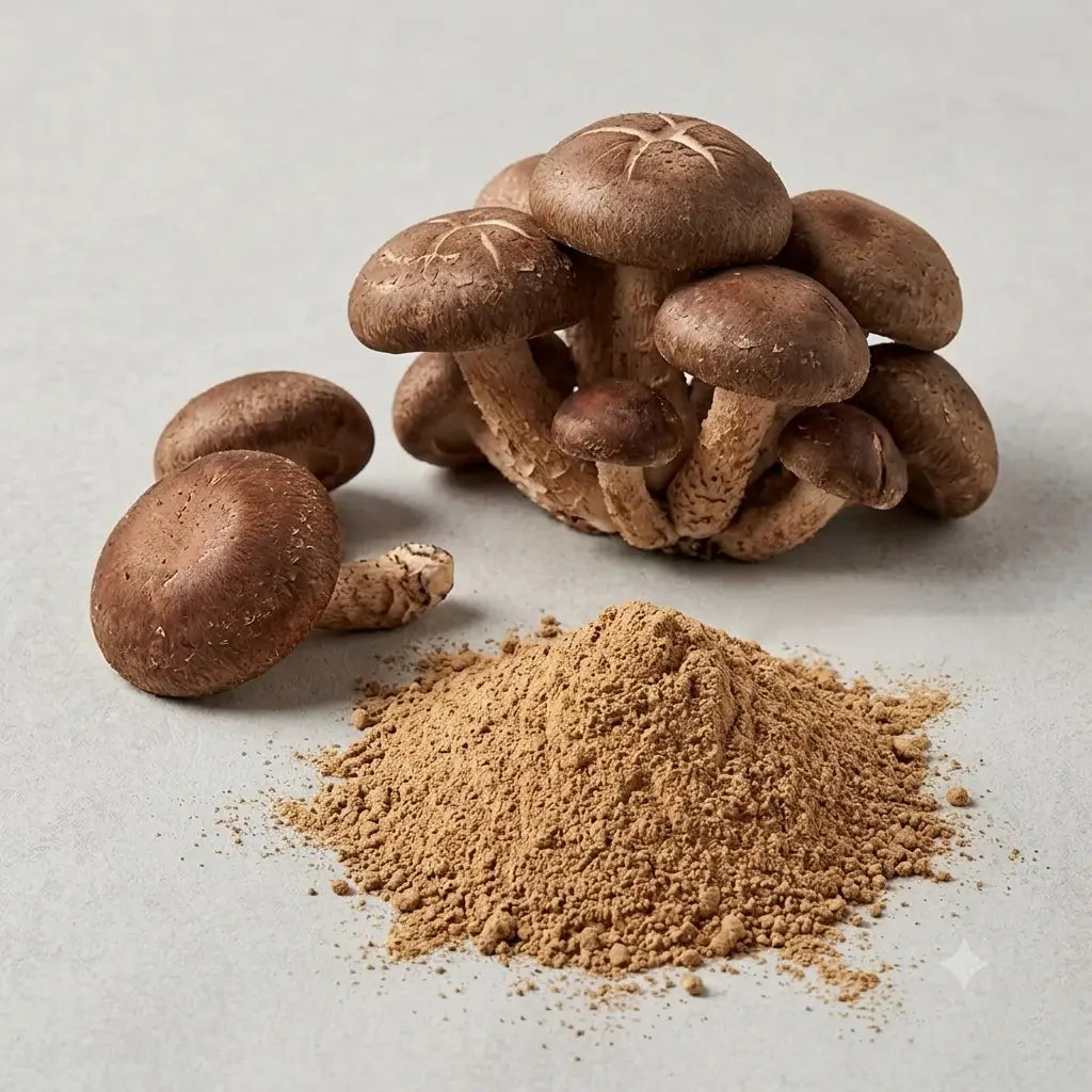 Shiitake Mushroom Powder Bulk | Premium Lentinula edodes Mushroom