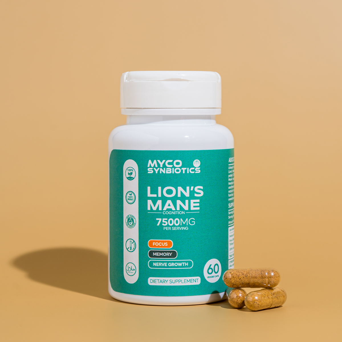 Lion's Mane Mushroom Capsules – Organic Brain-Health Supplement