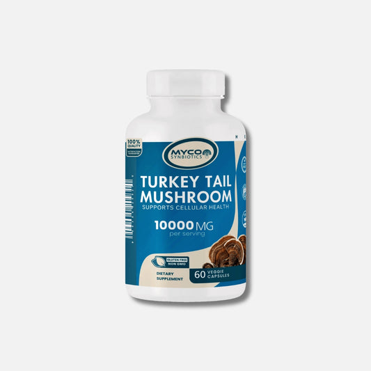 Turkey Tail Mushroom Capsules | Organic Mushroom Extract Supplement, 60 Veggie Caps, Digestive Health & Immune Response Supplement