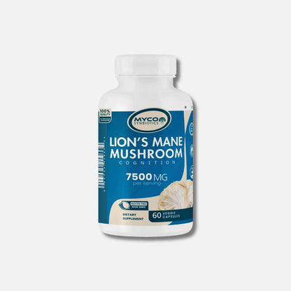 Lion's Mane Mushroom Capsules – Organic, Vegan-Friendly Brain-Health Supplement