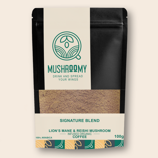SIGNATURE BLEND - Lion's Mane & Reishi Mushroom Infused Organic Coffee