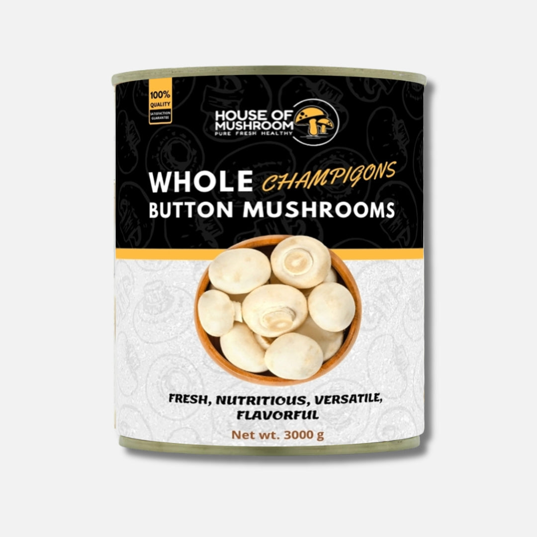 Button Mushroom Whole Canned – 400g | Premium Quality Mushrooms