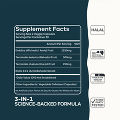 Bio Triphala Capsules | Organic Digestion & Colon Health Supplement