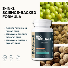 Bio Triphala Capsules | Organic Digestion & Colon Health Supplement