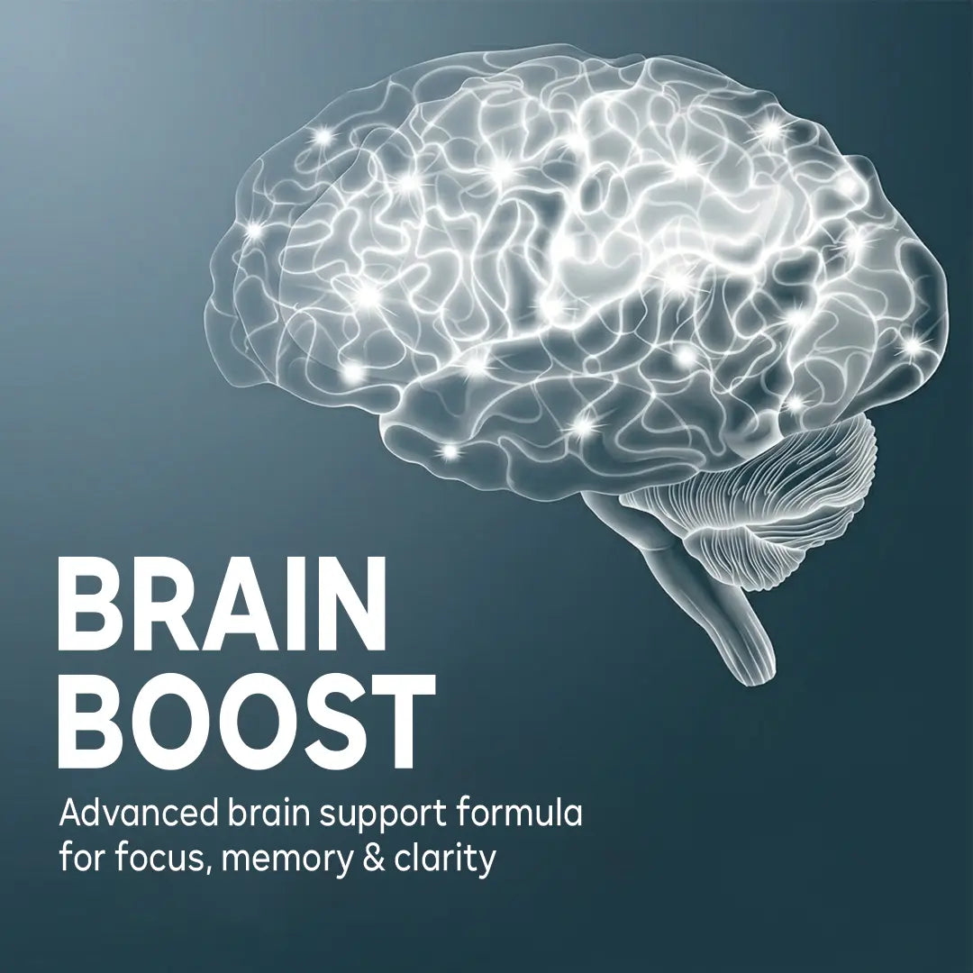 Brain Boost Capsules | Lion's Mane & Ginkgo Biloba for Cognitive Support