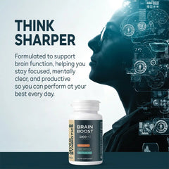 Brain Boost Capsules | Lion's Mane & Ginkgo Biloba for Cognitive Support