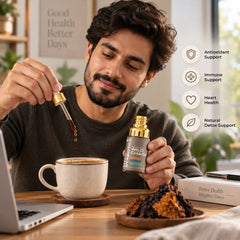 Chaga Mushroom Extract – Organic & Dual Extract for Antioxidant Support