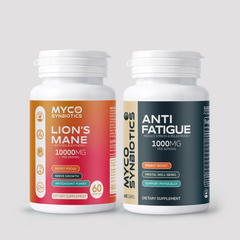 Combo Pack: Lion's Mane Mushroom & Anti Fatigue Capsules | Organic Brain & Energy Support Supplement