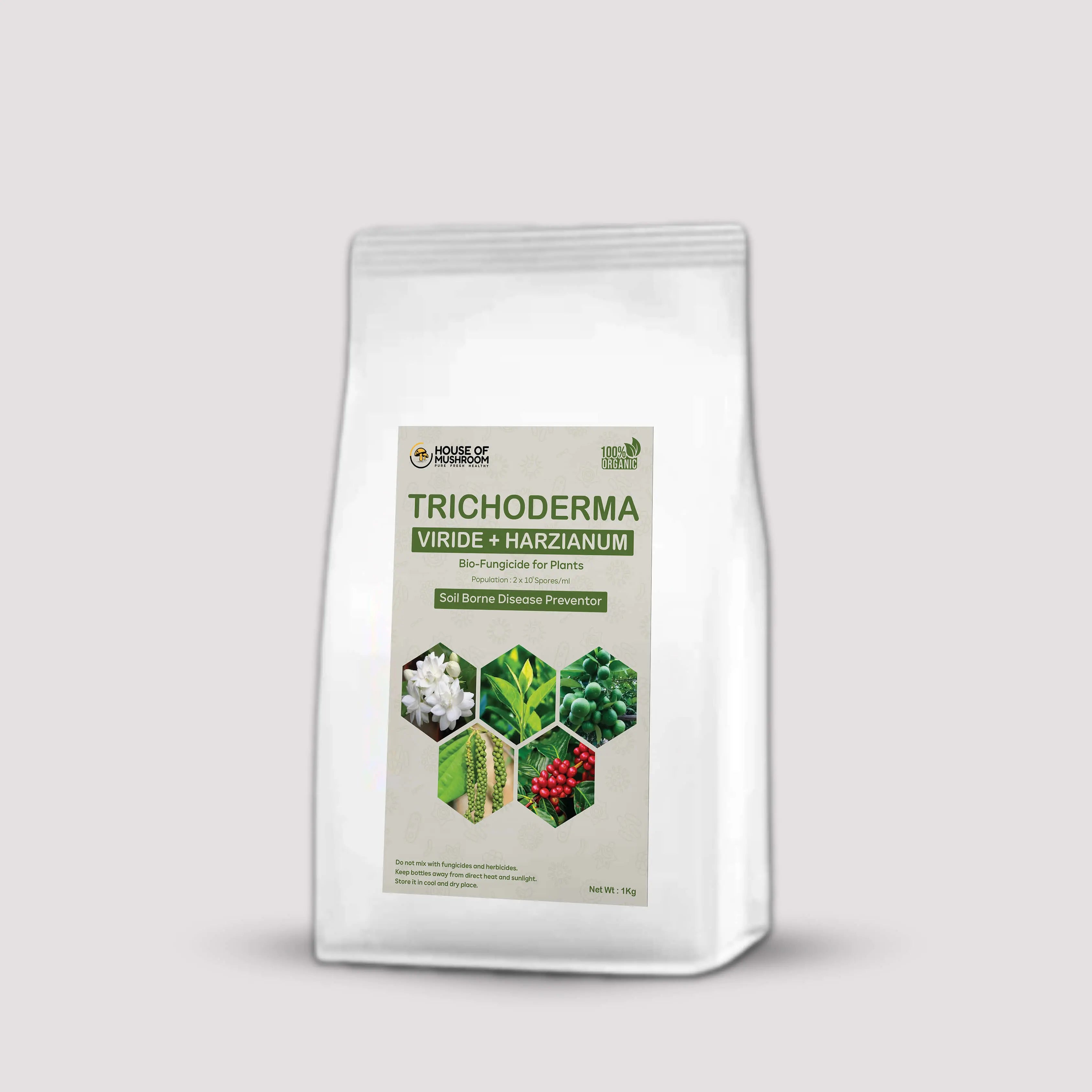 Trichoderma Viride + Harzianum Bio Fungicide Powder | Natural Protection Against Plant Diseases & Soil-Borne Infections