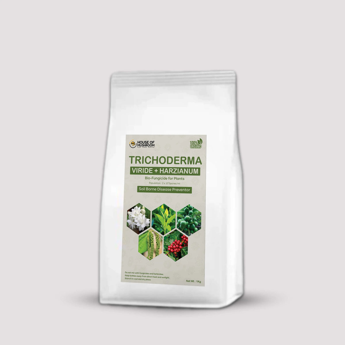 Trichoderma Viride + Harzianum Bio Fungicide Powder | Natural Protection Against Plant Diseases & Soil-Borne Infections