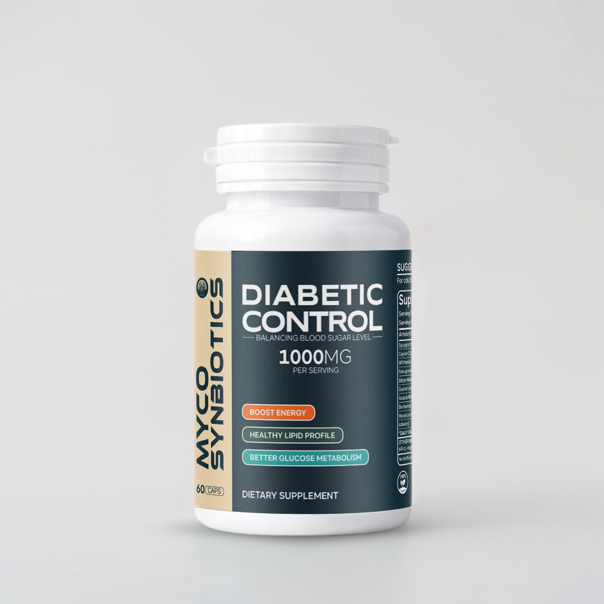 Diabetic Control Mushroom Supplement | Blood Sugar Balance & Energy Boost