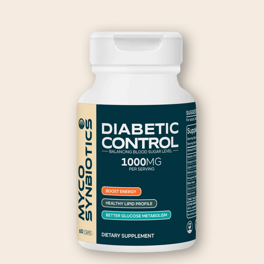 Diabetic Control Mushroom Supplement for Blood Sugar Balance & Energy Boost