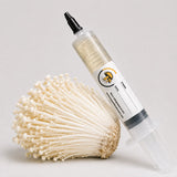 White Needle Enoki Mushroom Liquid Culture – 10cc Syringe | Flammulina Filiformis Strain (915)